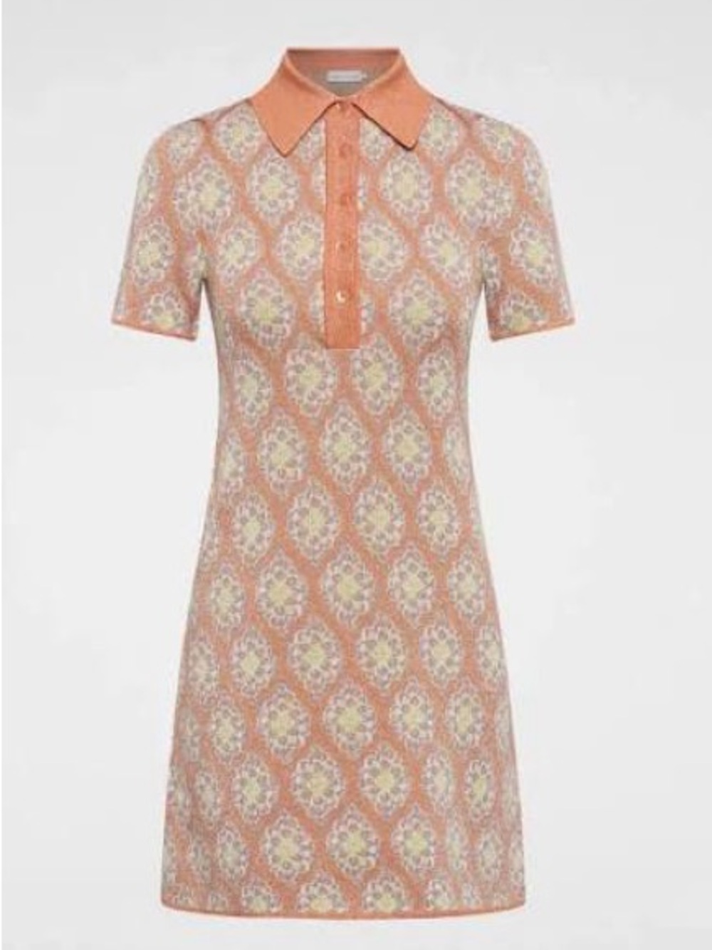 Scanlan Theodore Knit Brocade Dress
